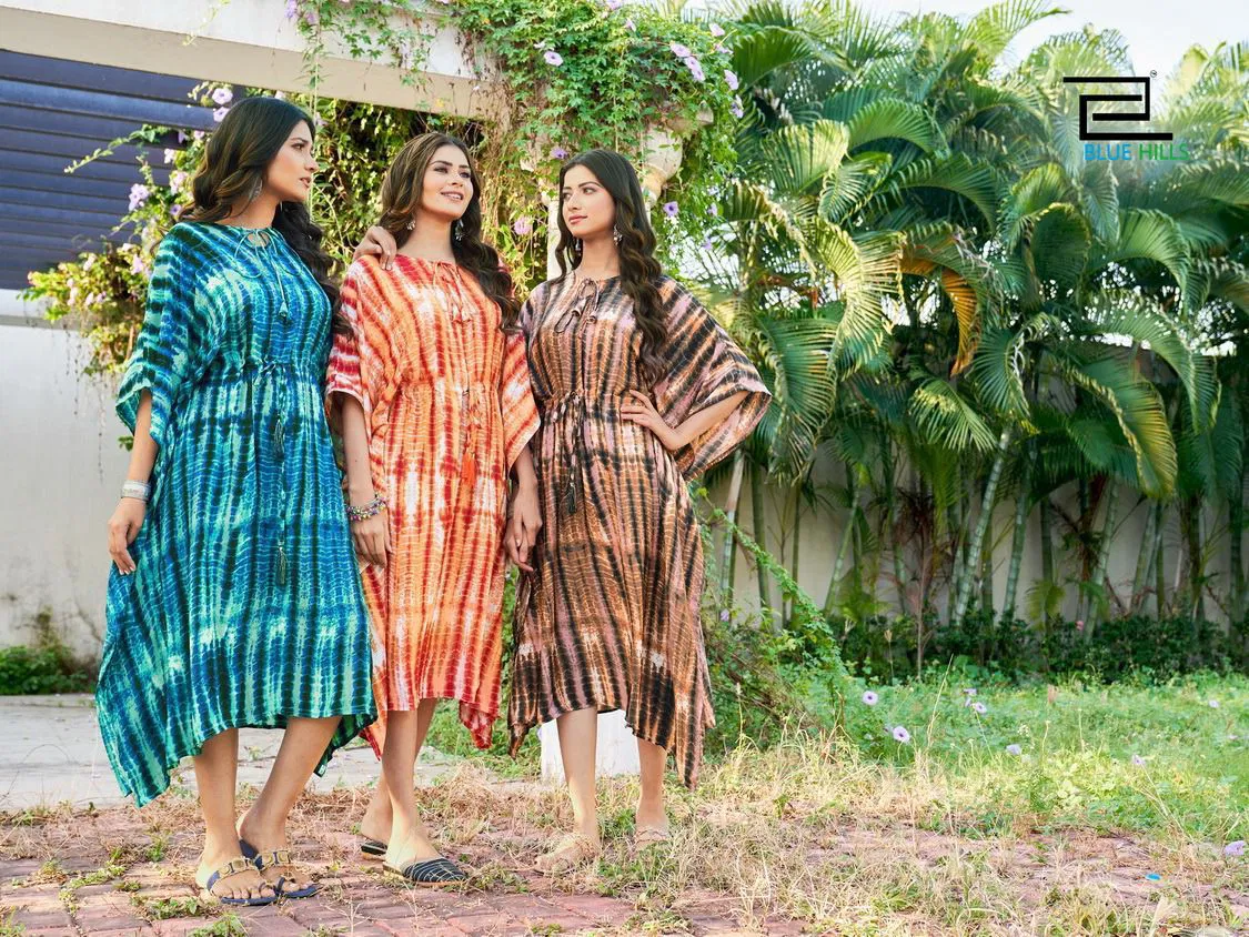 Blue Hills Stare Latest Designer Kaftan Kurti Collection